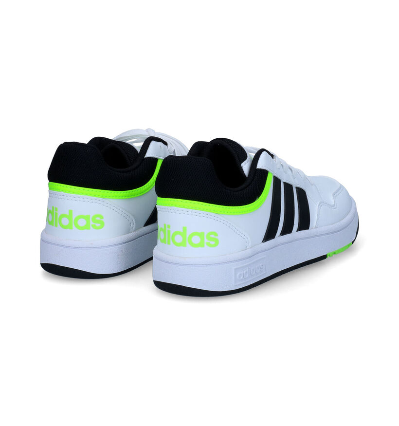 adidas Hoops 3.0 Witte Sneakers in kunstleer (318804)