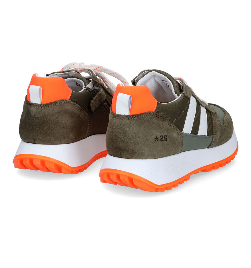 Little David Ronin Kaki Sneakers voor jongens (308257) - geschikt voor steunzolen