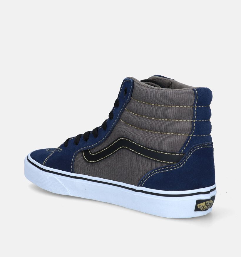 Vans Filmore Hi Baskets de skate en Bleu pour hommes (337030)