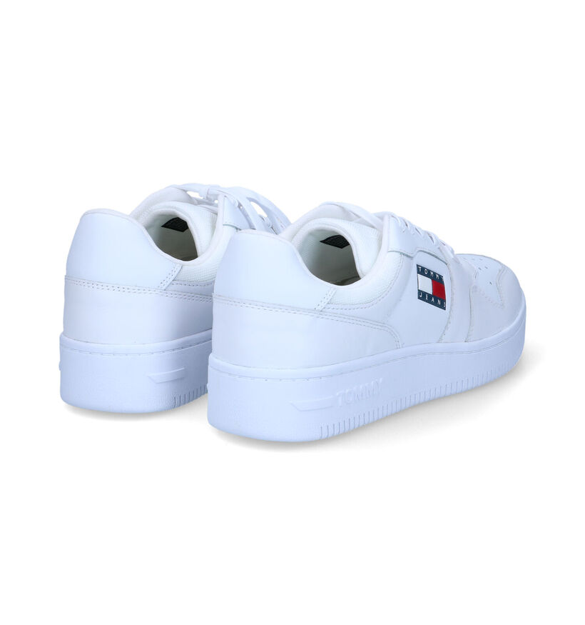 Tommy Hilfiger Retro Baskets en Blanc pour hommes (318281) - pour semelles orthopédiques