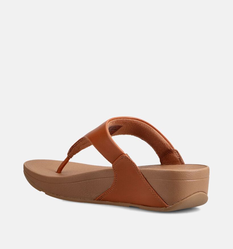 FitFlop Lulu Leather Toepost Tongs en Noir FitFlop Lulu Leather Tongs en Cognac pour femmes (372337)