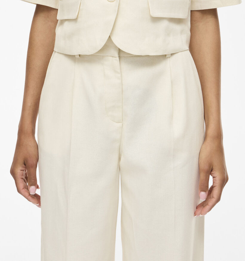 Vila x Loredana Pockey Tailored Lichtbeige Broek voor dames (375153)