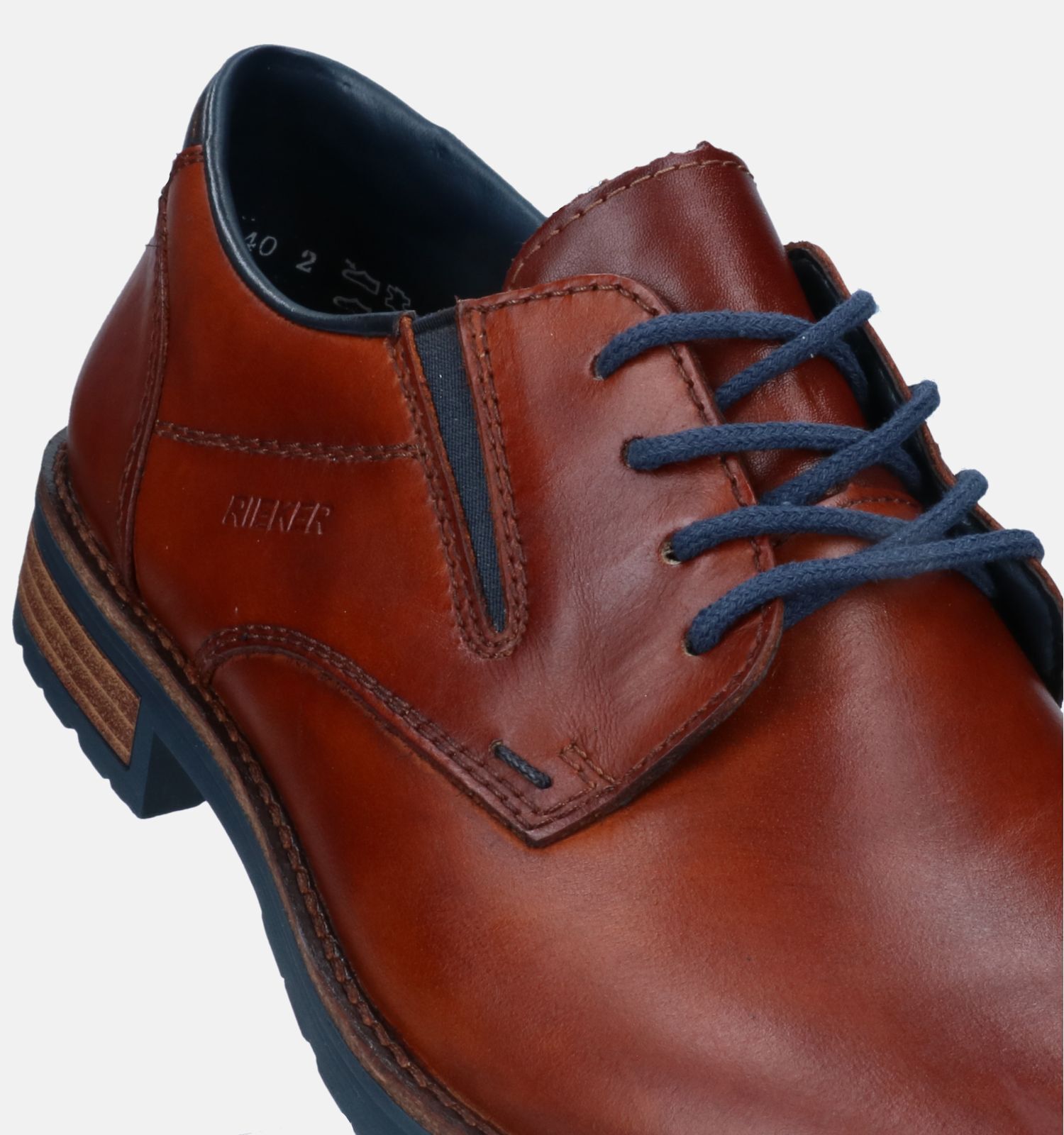 Rieker Cognac Veterschoenen Heren Geklede schoenen Online op TORFS.BE