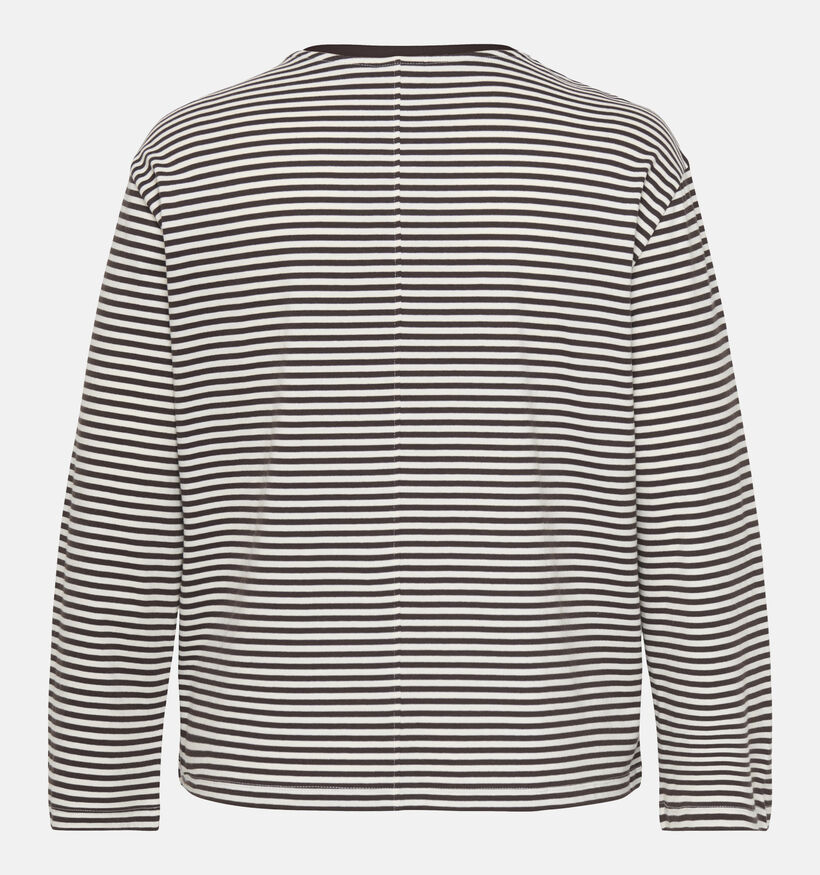 ONLY Carmakoma Freja Longsleeves en Marron pour femmes (381915)