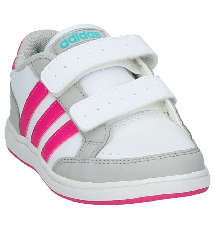 Witte Sneaker adidas Hoops in kunstleer (199446)