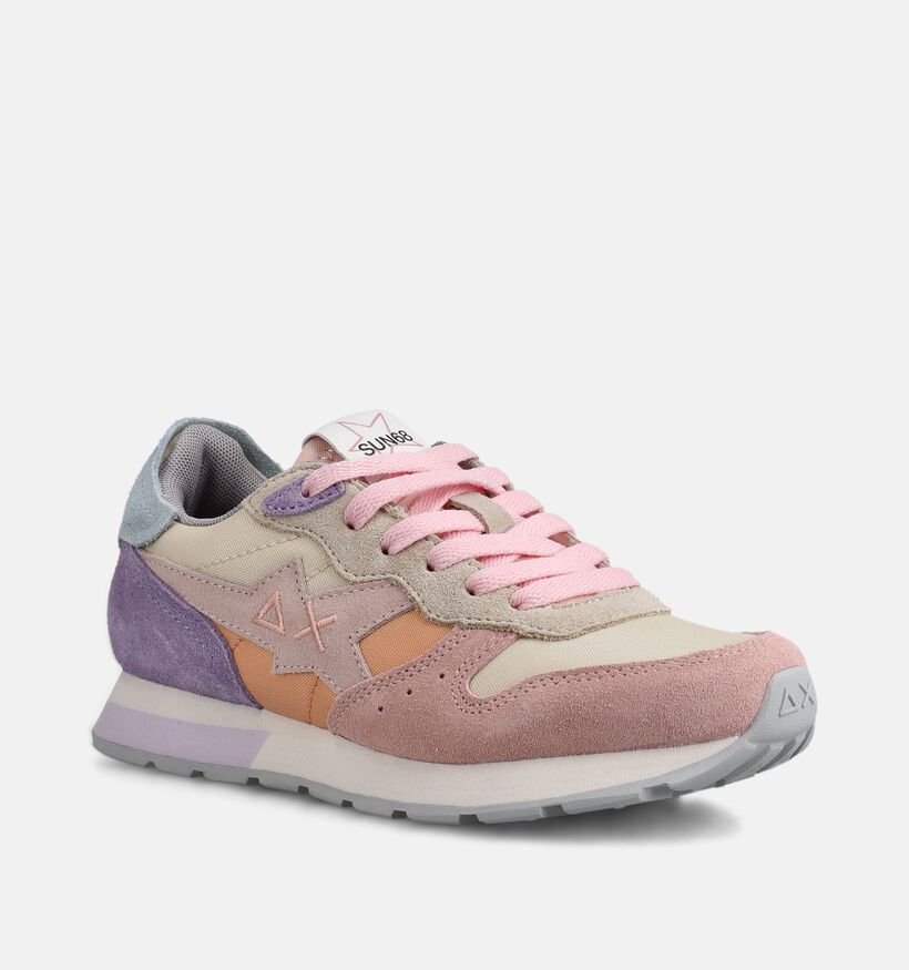 Sun68 Star Girl Mix Roze/Paarse Sneakers Colorblock voor meisjes (369055) - geschikt voor steunzolen