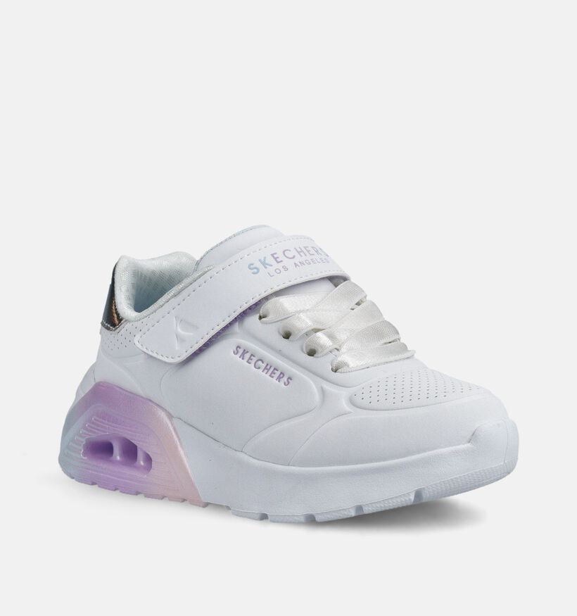 Skechers Uno Lite 2.0 Vivid Metallic Baskets en Blanc pour filles (367525)