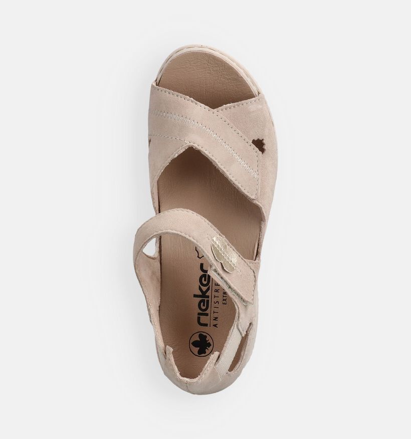 Rieker Beige Sandalen voor dames (370391) - geschikt voor steunzolen