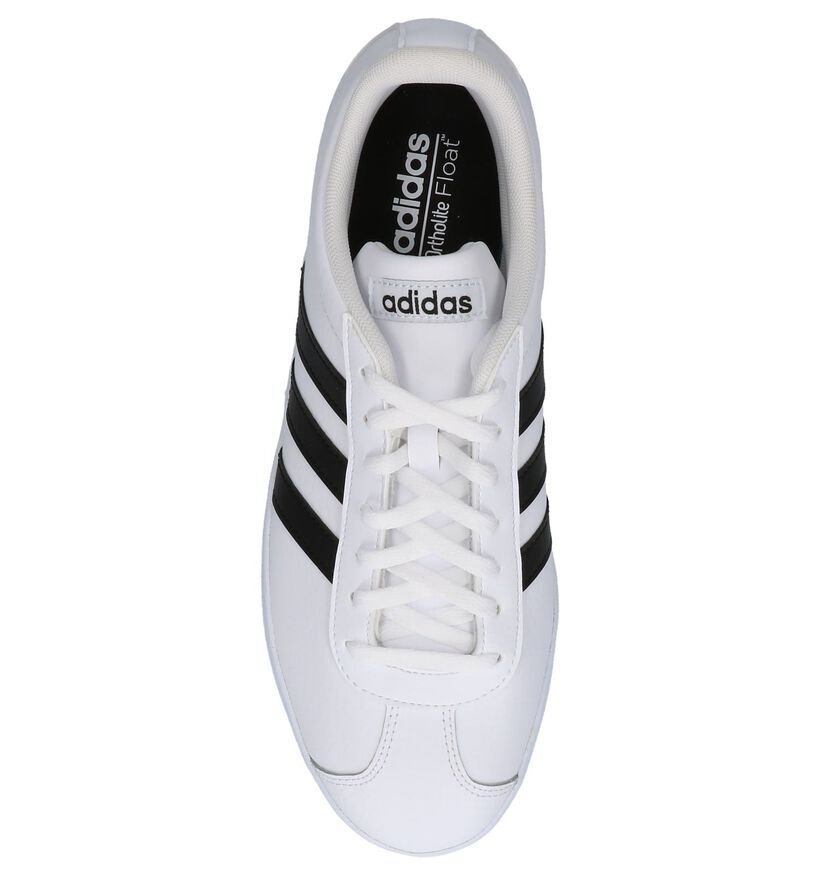 adidas VL Court 2.0 Baskets en Blanc pour hommes (319077) - pour semelles orthopédiques