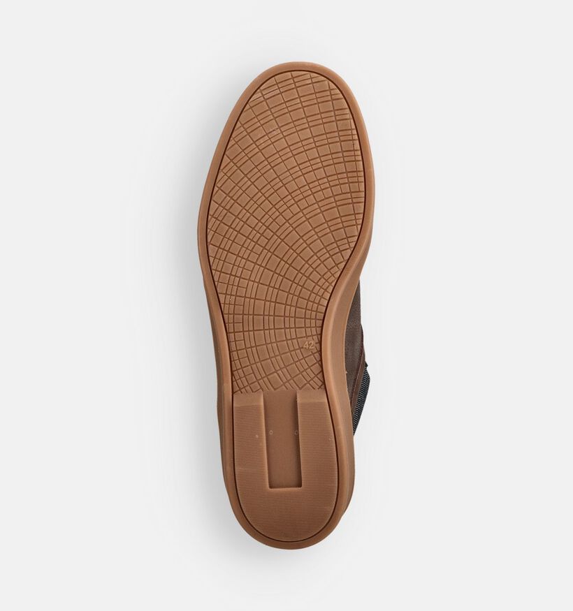 Bufflox Atenas Donkerbruine Sneakers voor heren (362644) - geschikt voor steunzolen