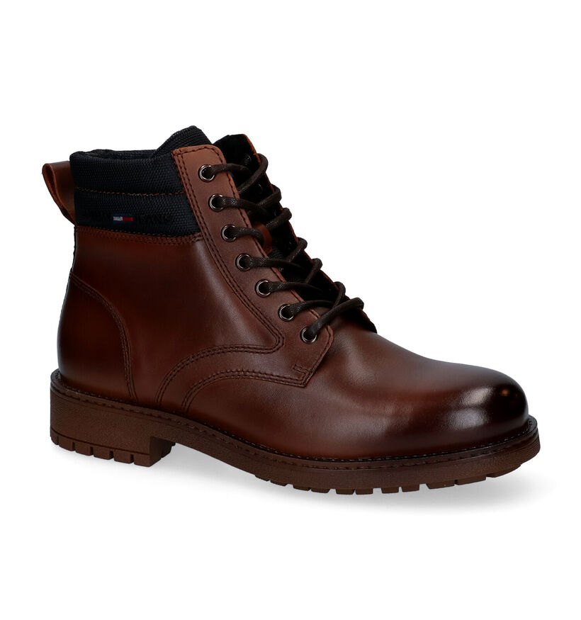 Tommy Hilfiger Classic Cognac Boots in leer (296051)