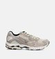Mizuno Wave Rider 10 Suede Lichtbeige/Taupe Sneakers voor dames (376216) - geschikt voor steunzolen
