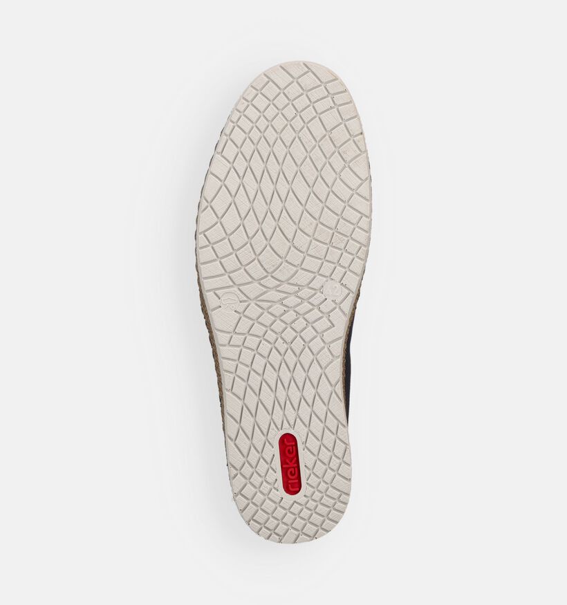 Rieker Espadrilles en Bleu fonc&eacute; pour hommes (370483)