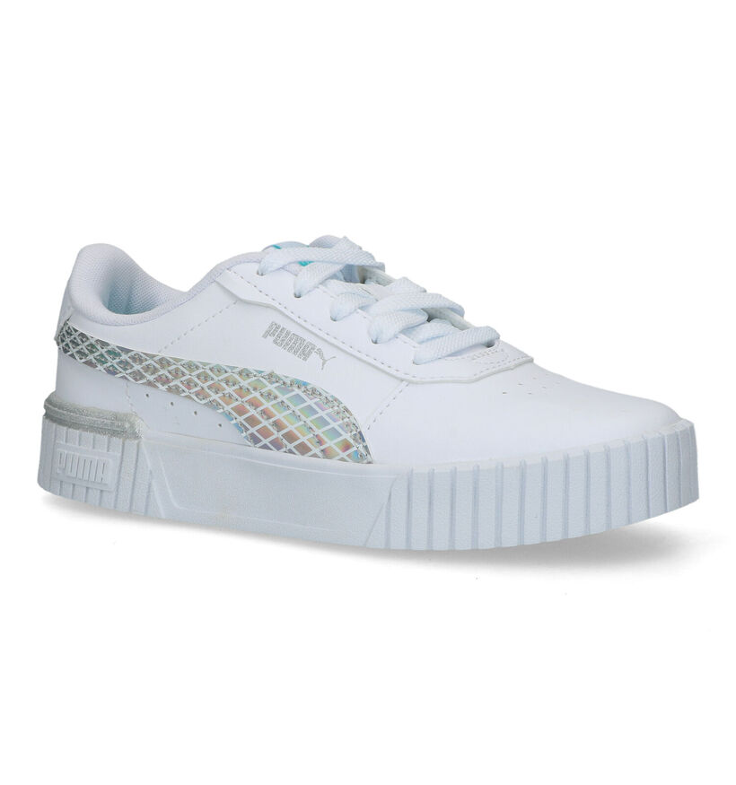 Puma Carina 2.0 Mermaid Witte Sneakers voor meisjes (318768) - geschikt voor steunzolen