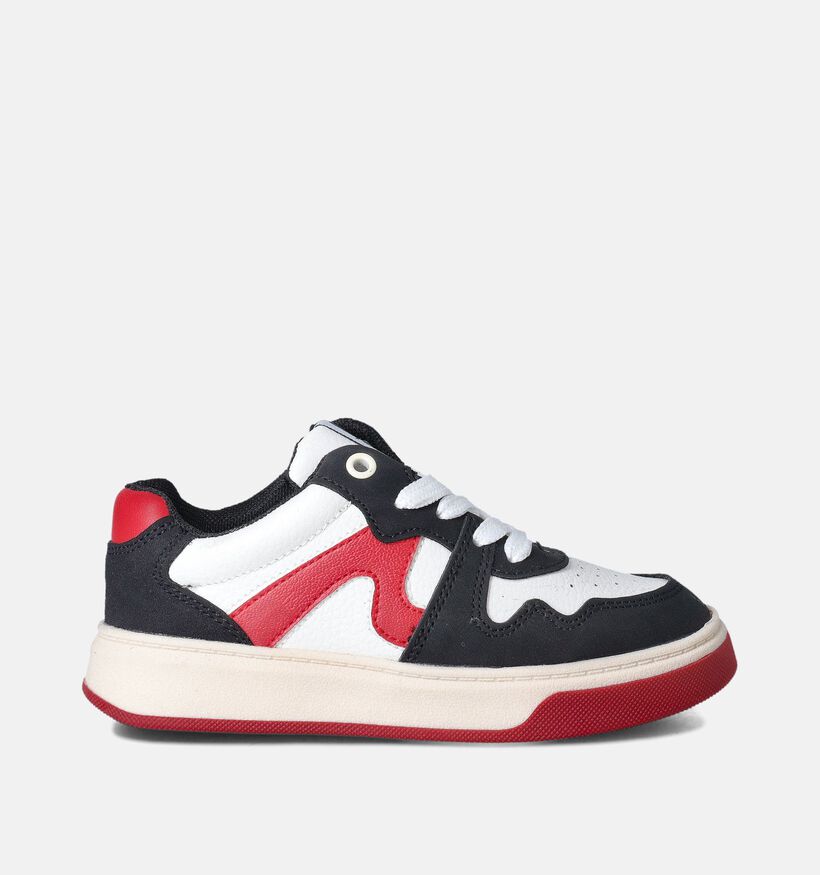Milo & Mila Zwarte Veterschoenen voor jongens (354461) - geschikt voor steunzolen