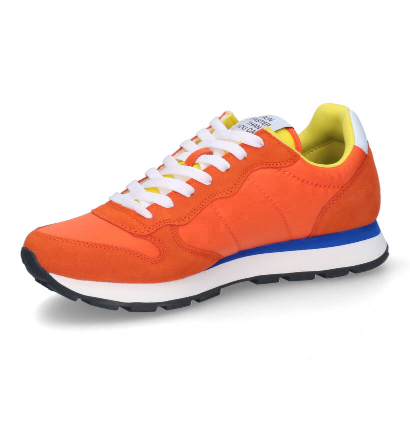 Sun 68 Tom Blauwe Sneakers in daim (304691)