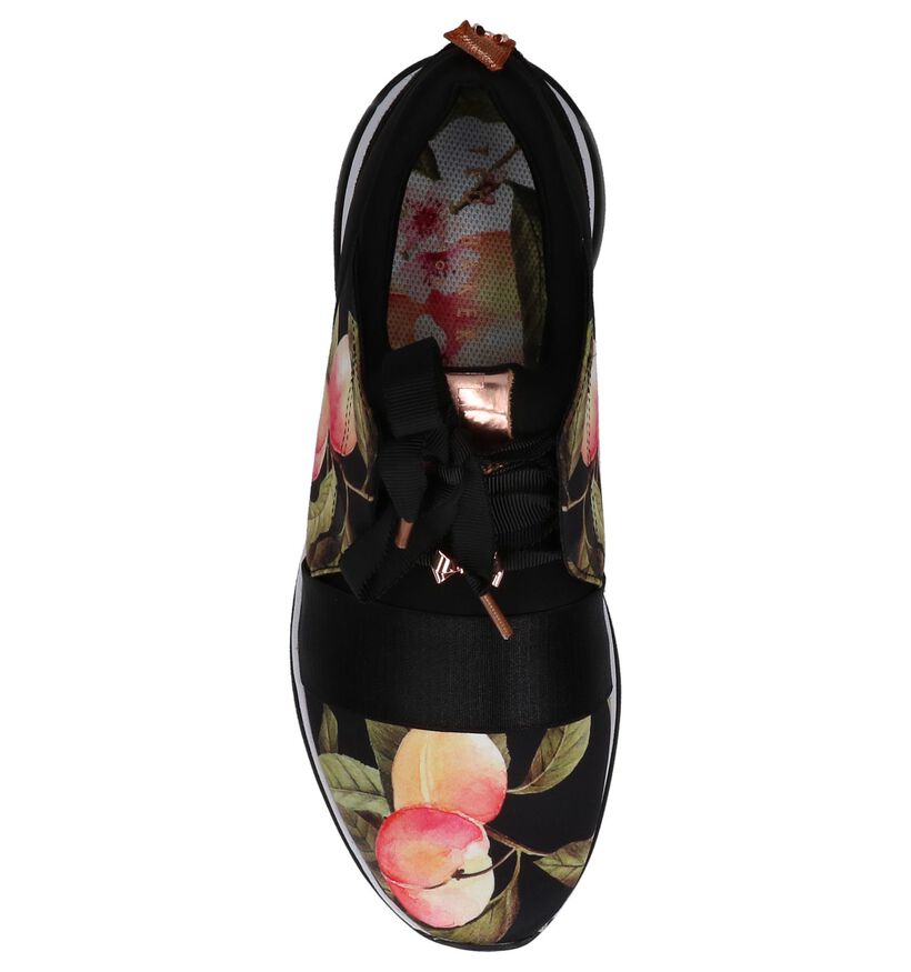 Zwarte Sneakers met Bloemenprint Ted Baker Cepapj, , pdp