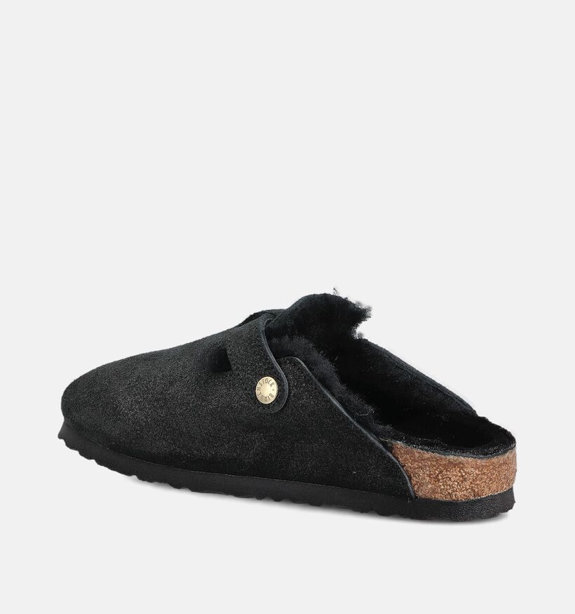 Birkenstock Boston II Zwarte Pantoffels voor dames (360257)