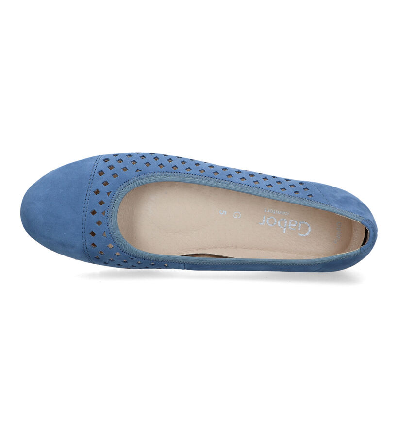 Gabor OptiFit Ballerines en Bleu pour femmes (323237) - pour semelles orthopédiques