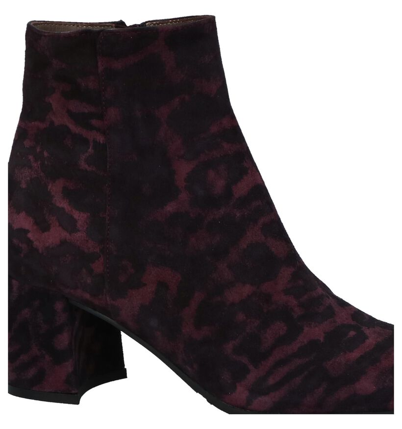 Maripé Bottines à talons en Violet foncé en daim (230578)