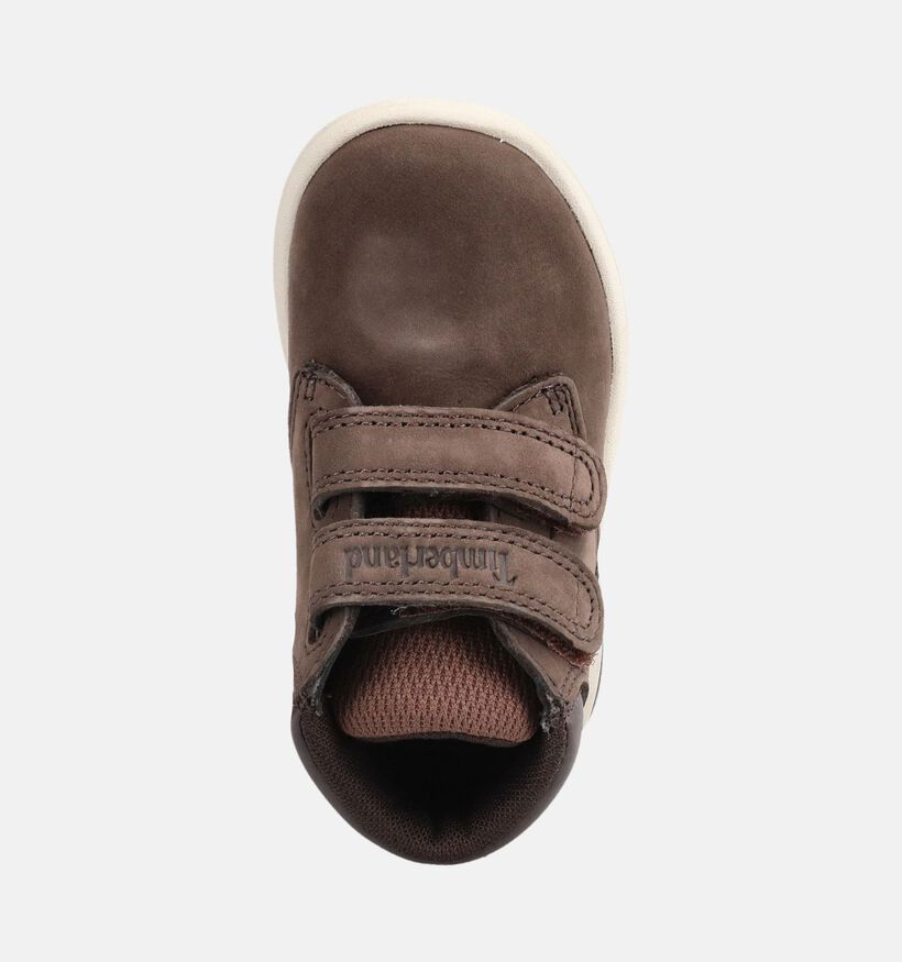 Timberland Toddle Tracks Mid Donkerbruine Boots met Velcro voor jongens, meisjes (377397) - geschikt voor steunzolen