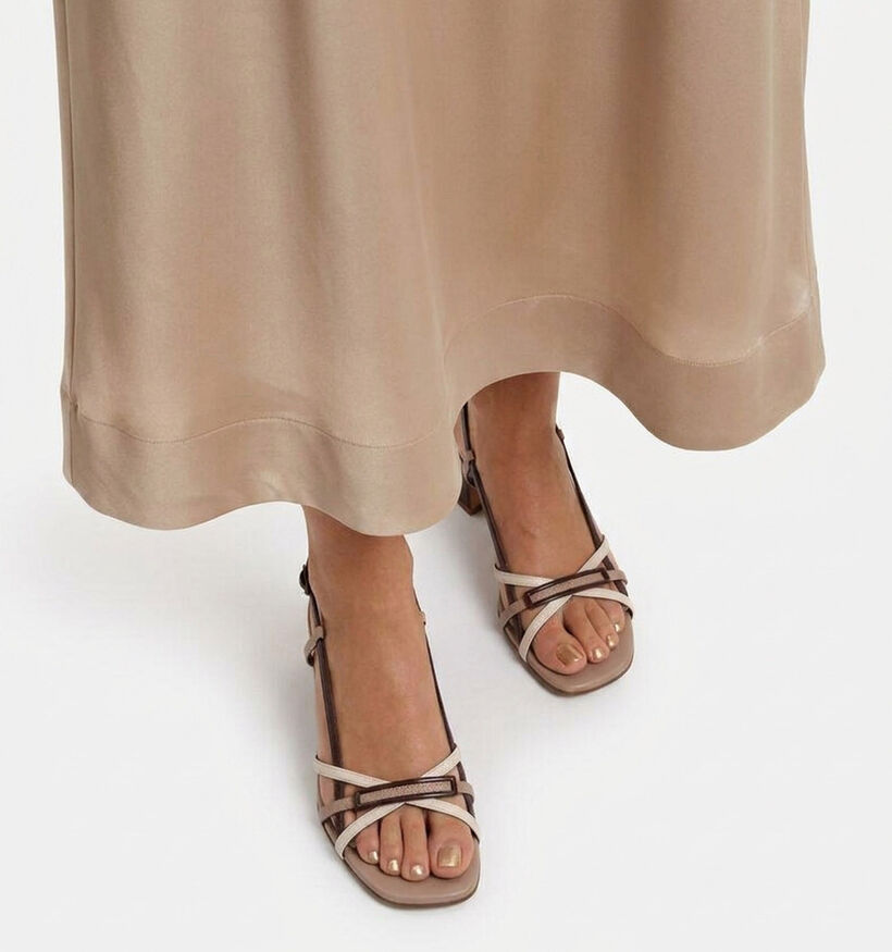 Tamaris Bruine/Taupe Sandalen met Blokhak voor dames (371778)