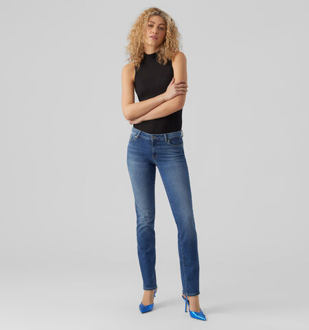 Straight leg jeans blauw L32