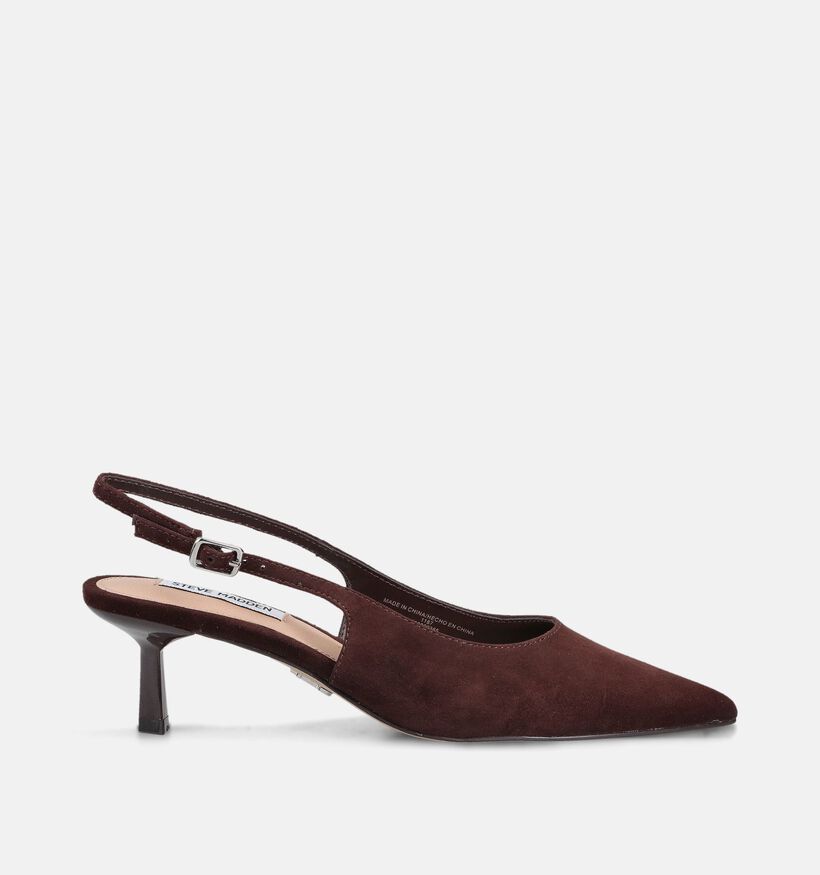 Steve Madden Korra Donkerbruine Slingbacks voor dames (373118)