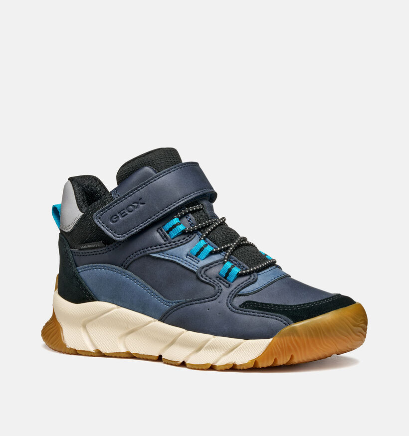Geox Flexyper Pro Chaussures hautes en Bleu pour garçons (361955) - pour semelles orthopédiques