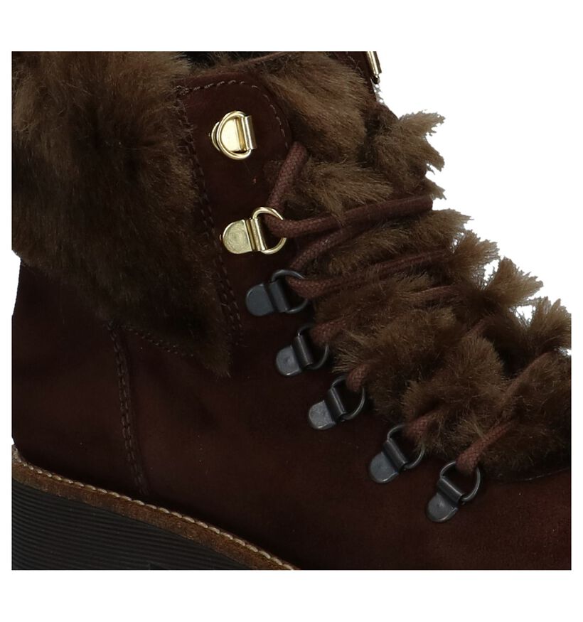 Donkerbruine Boots Scapa in leer (227387)