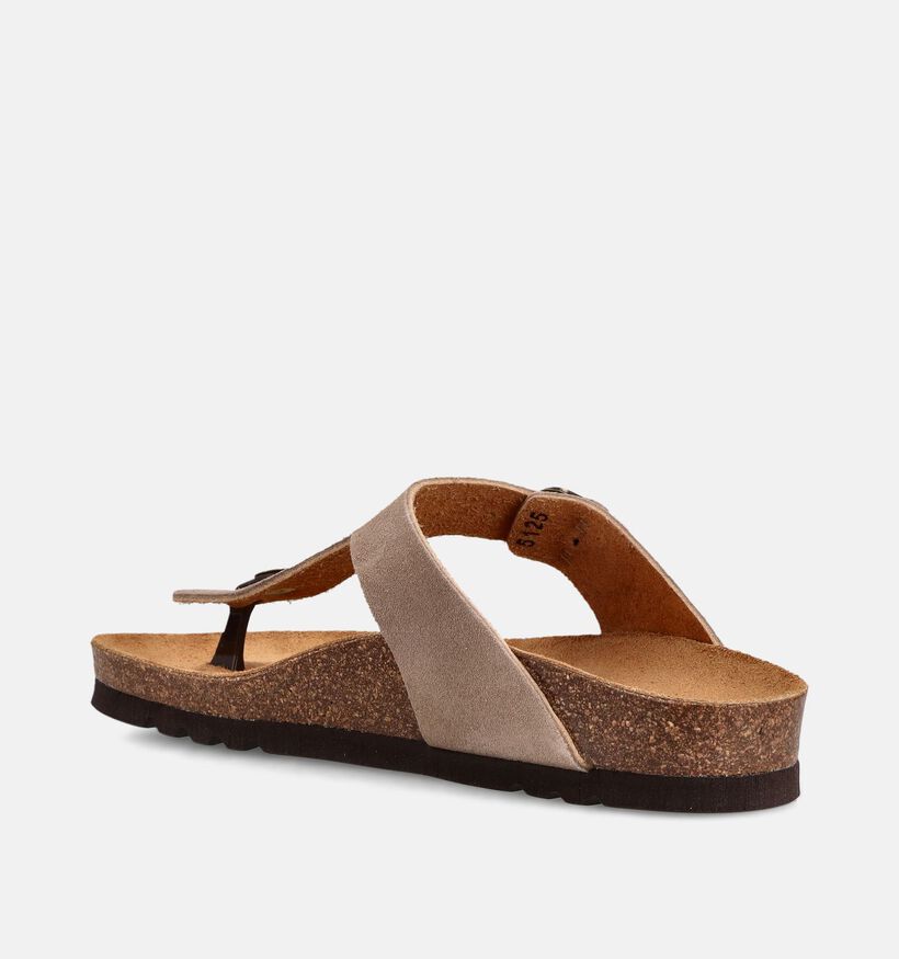 Scholl Anais Nu-pieds plates en Beige pour femmes (369847)