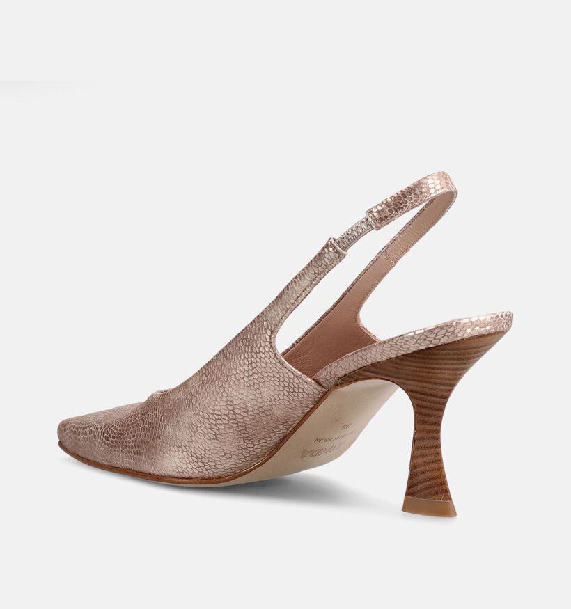 Zinda Escarpins slingback en Or pour femmes (373653)