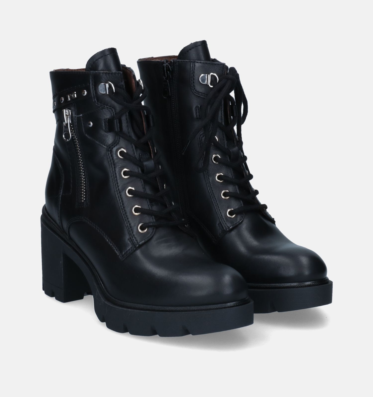 Zwarte bottines dames store