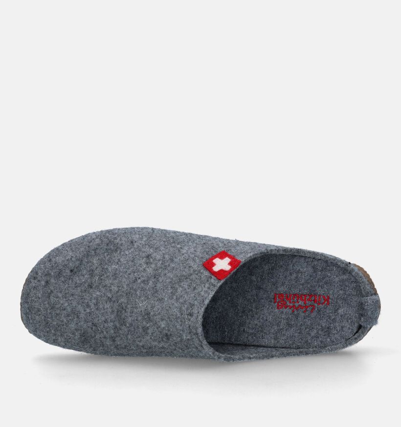 Living Kitzbühel Pantoufles ouvertes en Gris pour femmes (332434) - pour semelles orthopédiques