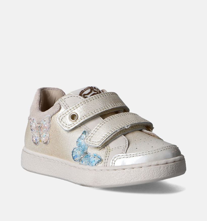 STONES and BONES Elana Beige Velcroschoenen voor meisjes (352686) - geschikt voor steunzolen