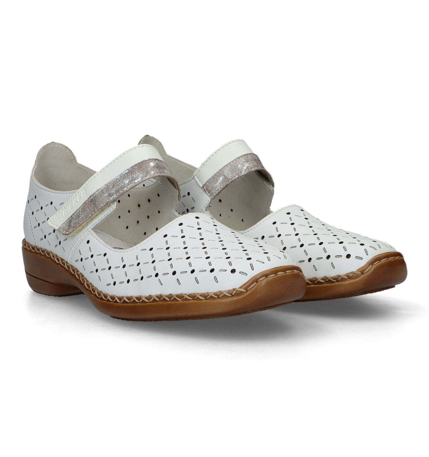 Rieker Witte Lage Schoenen Dames Lage schoenen Online op TORFS.BE
