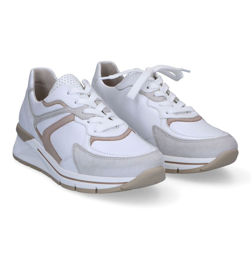 Gabor OptiFit Witte Sneakers voor dames (306189) - geschikt voor steunzolen