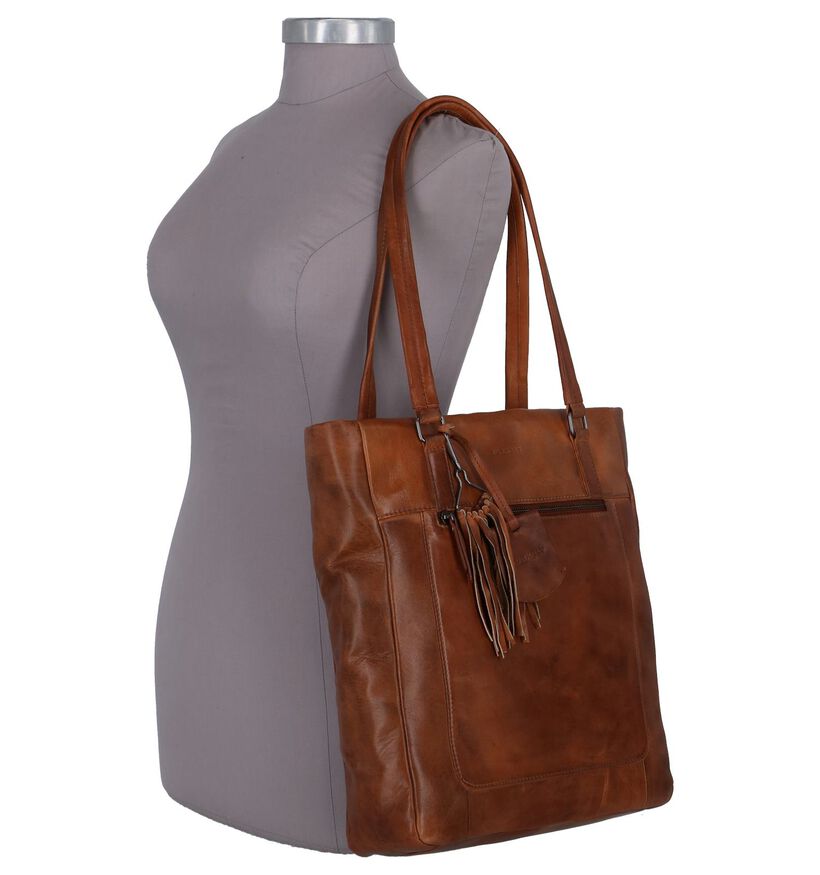 Taupe Shopper Burkely Noble Nova in leer (262518)