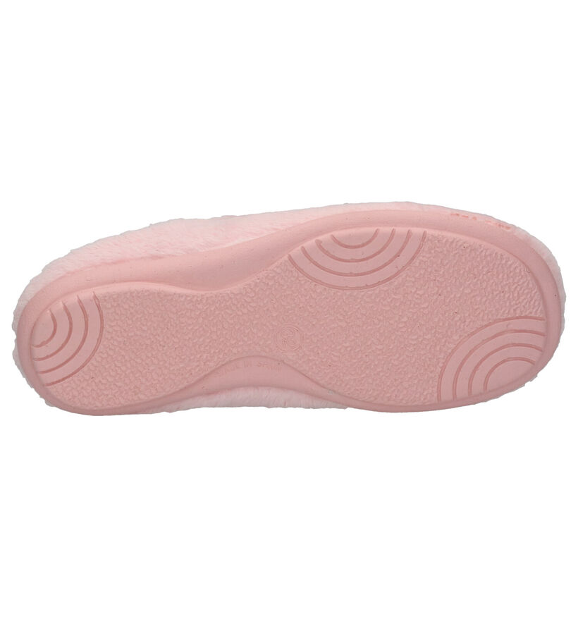 Milo & Mila Roze Pantoffels in stof (255005)