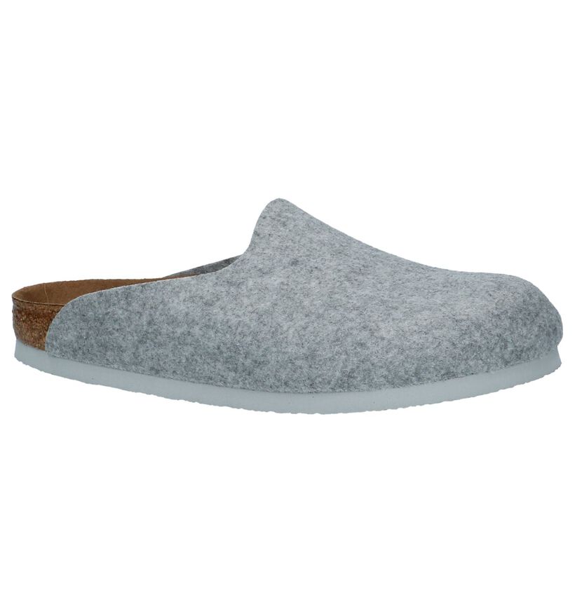 Birkenstock Amsterdam Pantoufles ouvertes en Gris clair en textile (231566)
