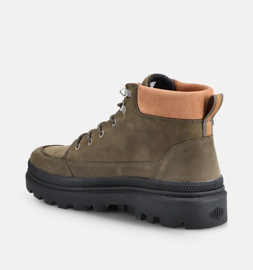 Palladium Pampa Kaki Veterboots voor heren (378427) - geschikt voor steunzolen