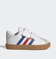 adidas VL Court 3.0 Baskets basses en Blanc pour filles, garçons (357480) - pour semelles orthopédiques