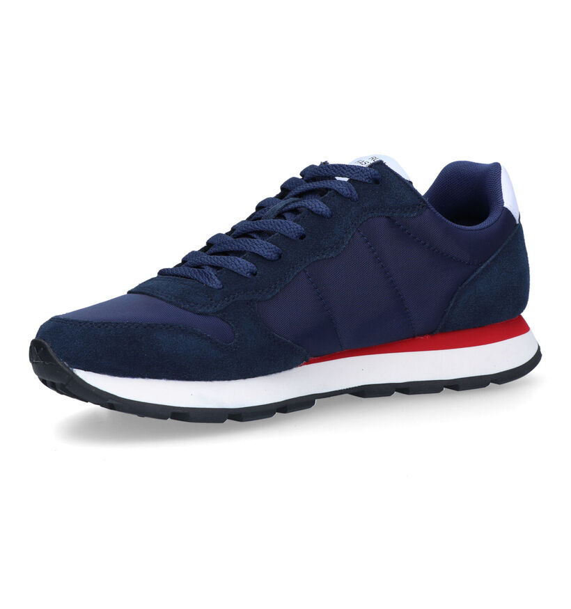 Sun 68 Tom Solid Blauwe Sneakers voor heren (322368) - geschikt voor steunzolen