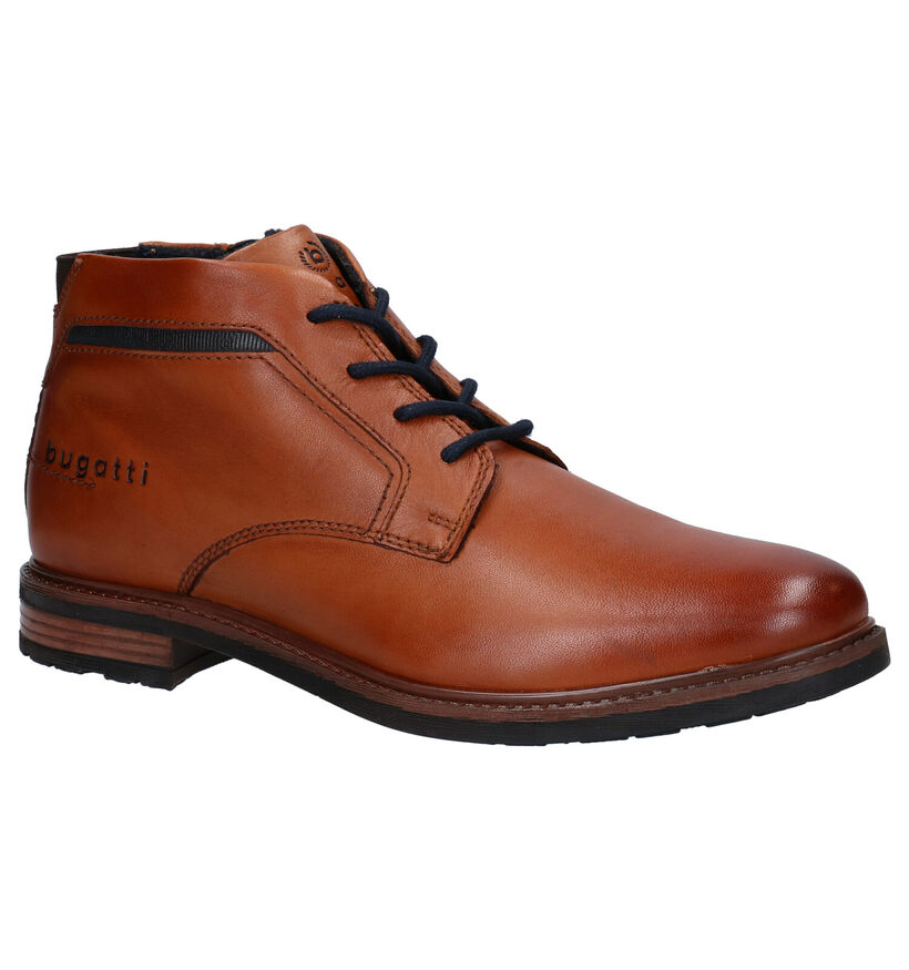 Bugatti Marcello Cognac Geklede Hoge Schoenen in leer (281726)