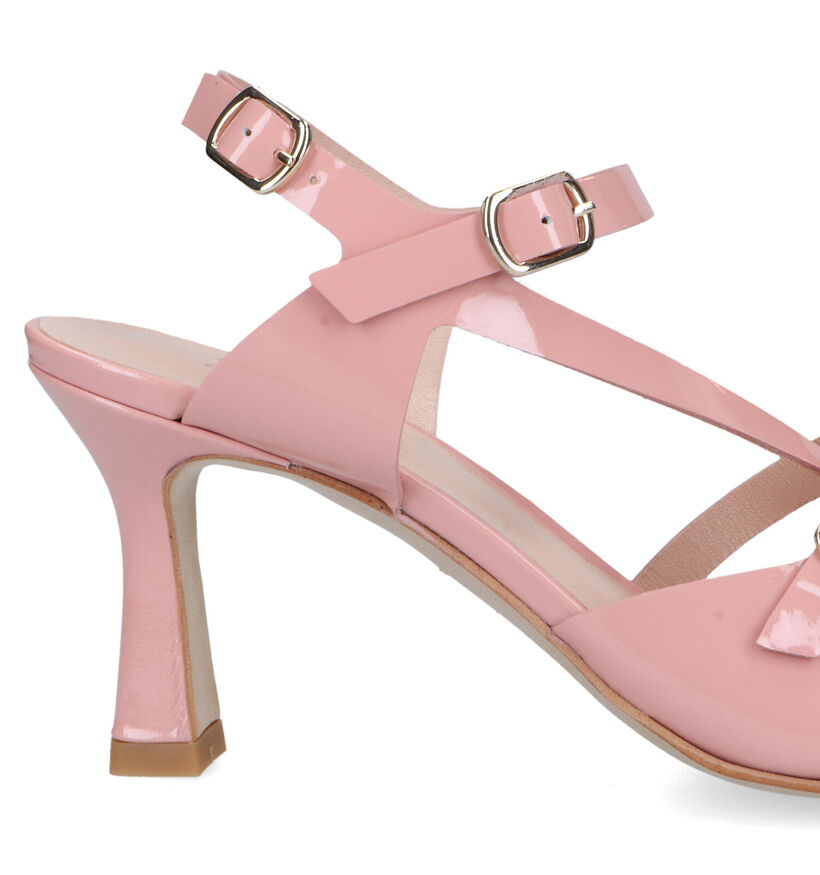 Zinda Sandales à talons en Rose pour femmes (325058)