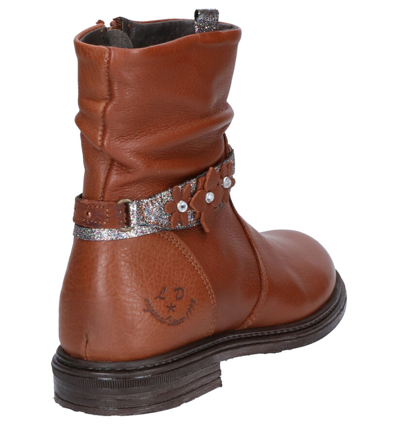 Little David Voltera Bottes en Cognac en cuir (261296)