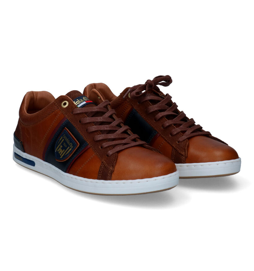 Pantofola d'Oro Torretta Chaussures à lacets en Cognac pour hommes (329977) - pour semelles orthopédiques