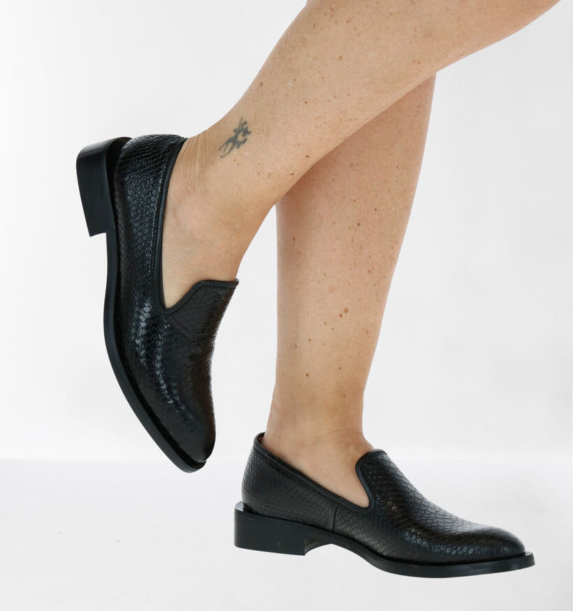 Zinda Loafers en Noir en cuir (283725)