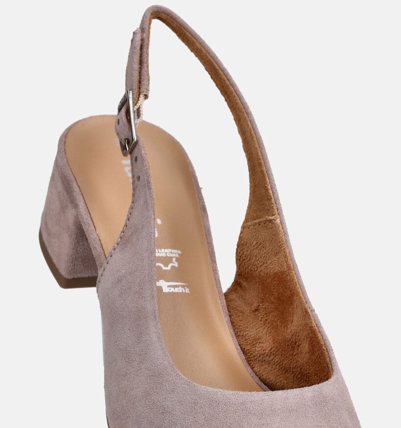 Tamaris Escarpins slingback en Taupe pour femmes (368207)