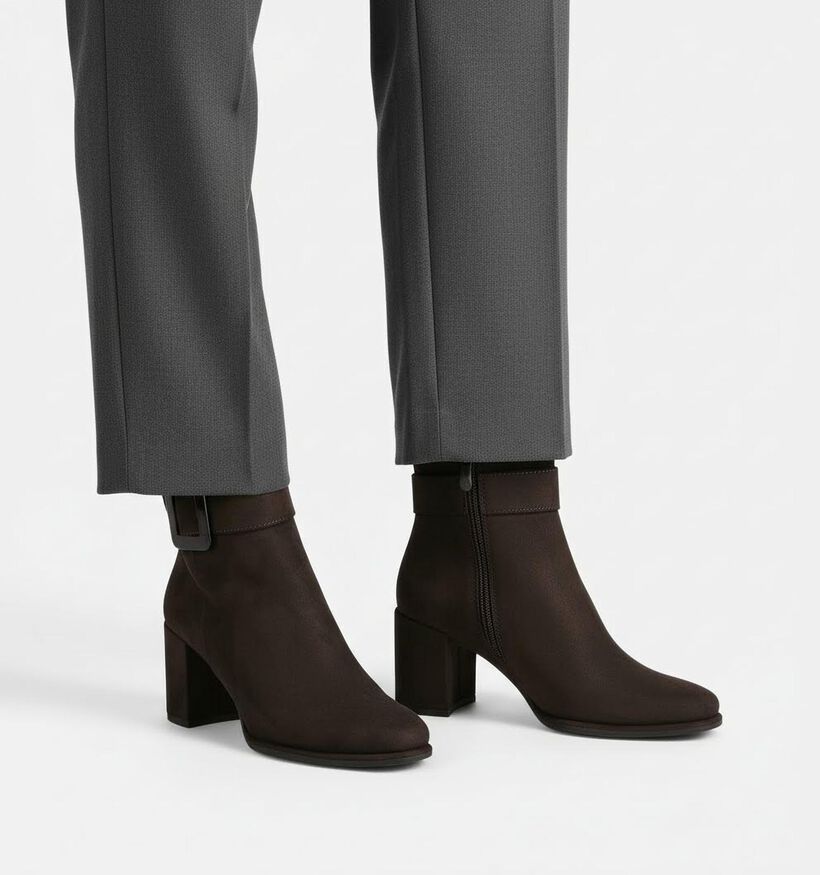 Marco Tozzi Bruine Enkellaarzen voor dames (365019)